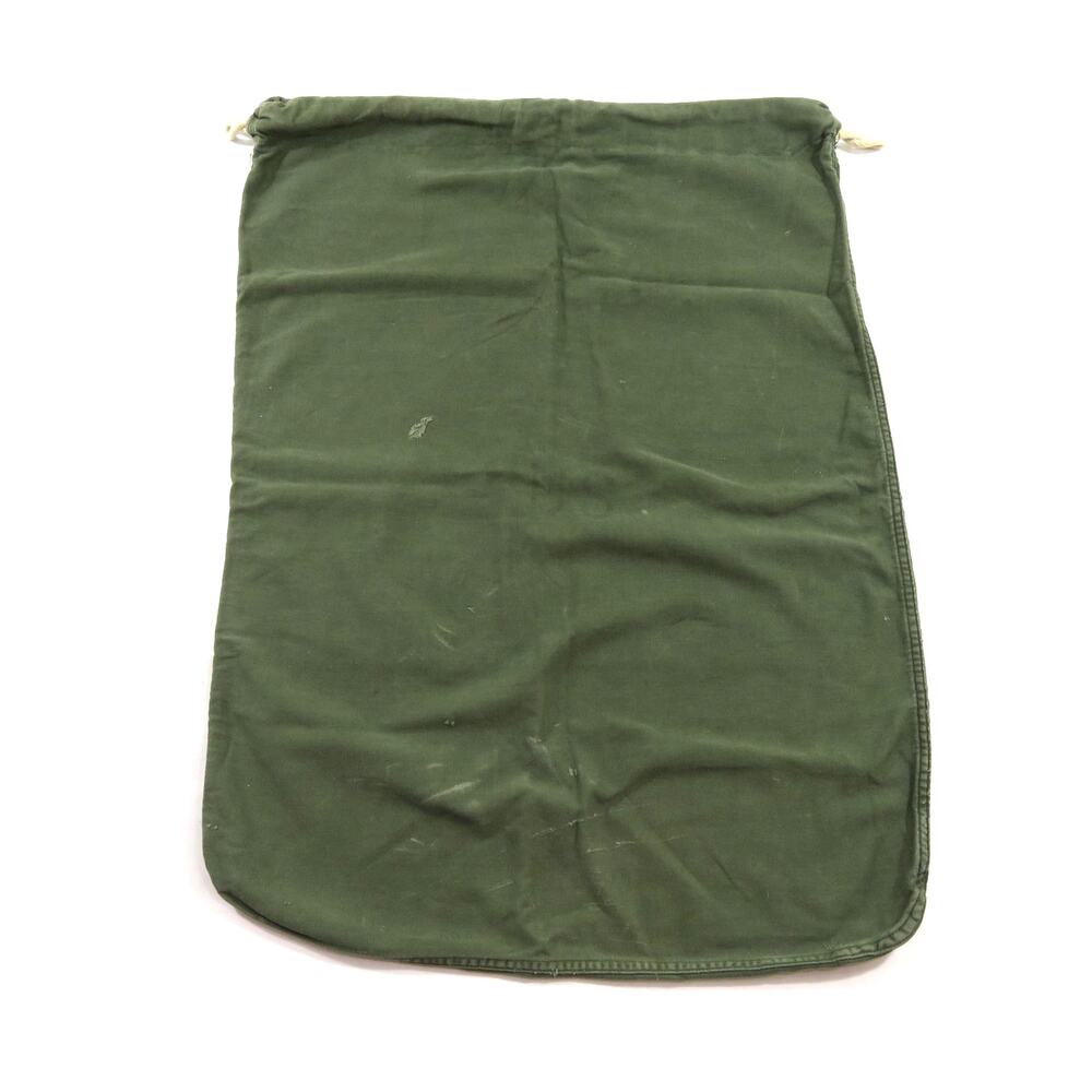Army Cotton Sateen Military Vintage Laundry Bag 31 X 22 Drawstring US Stamp 60s